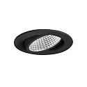 Inbouwarmatuur IP20, glanzend, zwart, transparant dimbaar 12W 1280lm 4000K 20-40° 20-40° CRI 80-89