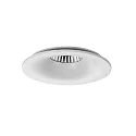 Recessed LED downlight with partly indirect beam, IP20, D 10cm, Plug&Play 350mA, 10.5W 3000K 887lm 45°, white