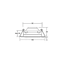 Brumberg ceiling recessed luminaire KARYL swivelling, rotatable, direct IP20, black dimmable