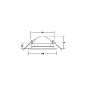 Brumberg ceiling recessed luminaire KAMUTA swivelling, rotatable, direct IP20, transparent, white dimmable