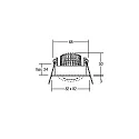 Brumberg Downlight PLUG & PLAY draaibaar, Dim-To-Warm IP65, aluminium mat dimbaar
