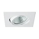 Inbouwarmatuur LAKIL-S draaibaar, voor BAP, Dim-To-Warm IP20, wit dimbaar 6W 460lm 1800 - 3000K 38° 38° CRI >80