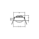 Brumberg Inbouwarmatuur LAKIL-S draaibaar, voor BAP, Dim-To-Warm IP20, wit dimbaar 6W 460lm 1800 - 3000K 38° 38° CRI >80