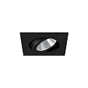 Inbouwarmatuur LAKIL-S draaibaar, voor BAP, Dim-To-Warm IP20, zwart dimbaar 6W 460lm 1800 - 3000K 38° 38° CRI >80