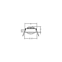 Brumberg recessed luminaire LAKIL-S swivelling, for VDU workstation, Dim-To-Warm IP20
