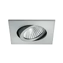 Inbouwarmatuur LAKIL-S draaibaar, voor BAP, Dim-To-Warm IP20, aluminium mat dimbaar 6W 460lm 1800 - 3000K 38° 38° CRI >80