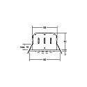 Brumberg Inbouwarmatuur INDIWO68-R DTW 350MA P&P rond, draaibaar, Dim-To-Warm, constante stroom IP20