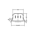 Brumberg Inbouwarmatuur INDIWO68-S DTW 350MA P&P hoekig, draaibaar, Dim-To-Warm, constante stroom IP20