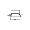 Brumberg Downlight INDIWO83 rond, Dim-To-Warm IP20, wit dimbaar