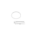Brumberg Plafondarmatuur PANAY MINI rond, CCT Switch IP20, glanzend, wit dimbaar