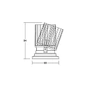 Brumberg Recessed LED system spot COUPLED, 500mA, 8.9W 3000K 950lm 34°, CRi >90, white