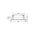 Brumberg Inbouwarmatuur OBIRA rond, stijf, dimbaar IP65, wit mat dimbaar 6,9W 550lm 3000K 38° CRI >80