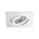 recessed luminaire OLENI-S / PHASE DTW 918-930 square, swivelling, Dim-To-Warm IP20, white matt dimmable 6