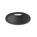 Downlight ODEMAR / PHASE DIM 830 rond, stijf, set terug IP20, zwart mat dimbaar