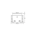 Brumberg floor recessed luminaire LANKA-S square, adjustable, passable, switchable IP67, stainless steel 