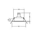 Brumberg Downlight 4VA rond, stijf GX5,3 IP65, wit dimbaar