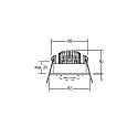 Brumberg Inbouwarmatuur voor buiten rond, draaibaar IP65, wit 