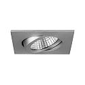 Brumberg Inbouwarmatuur voor buiten draaibaar, vierkant IP65, aluminium mat 