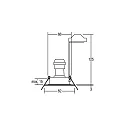 Brumberg Recessed HV downlight, IP54, round, GU10 max. 35W, stainless steel