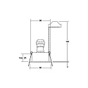 Brumberg Inbouwarmatuur GU10 rond GU10 IP20, wit  50W