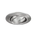 Downlight rond, draaibaar GU10 IP20, chroom mat dimbaar