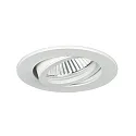 Inbouwspot TIRREL-R GU10 / PAR16 rond, draaibaar, met Afstandhouder GU10 IP20, gepoedercoat, wit dimbaar
