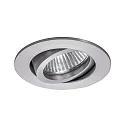 Inbouwspot TIRREL-R GU10 / PAR16 rond, draaibaar, met Afstandhouder GU10 IP20, aluminium mat dimbaar
