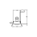 Brumberg Inbouwspot TIRREL-R GU10 / PAR16 rond, draaibaar, met Afstandhouder GU10 IP20, aluminium mat dimbaar