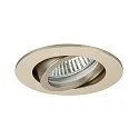 Inbouwspot TIRREL-R GU10 / PAR16 rond, draaibaar, met Afstandhouder GU10 IP20, champagne dimbaar