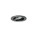 Inbouwspot TIRREL-R GU10 / PAR16 rond, draaibaar, met Afstandhouder GU10 IP20, glanzend, zwart dimbaar