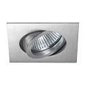 Inbouwspot TIRREL-R GU10 / PAR16 hoekig, draaibaar, met Afstandhouder GU10 IP20, aluminium mat dimbaar