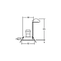 Brumberg Inbouwspot BRONNY GU10 rond, draaibaar GU10 IP20, zwart dimbaar