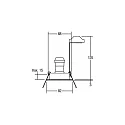 Brumberg Downlight rond, draaibaar GU10 IP20, aluminium, zwart dimbaar