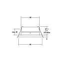 Recessed outdoor downlight STEAM for MR16 LED modules, IP65, round, V4A, max. 14W, white
