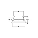 Brumberg Inbouwarmatuur STEAM-R rond, direct IP65, zwart dimbaar