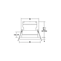 Brumberg Inbouwarmatuur STEAM-R rond, direct IP65, zwart dimbaar