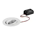 Inbouwspot TIRREL-R LED ON-OFF rond, draaibaar, schakelbaar IP20, wit 