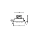Brumberg Recessed LED spot, IP20, round, 230V AC, 6W 3000K 640lm 38°, swivelling 20°, matt champaign