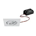 Inbouwspot TIRREL-S LED ON-OFF hoekig, draaibaar, voor BAP, schakelbaar IP20, wit 