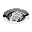 Brumberg Downlight rond, draaibaar IP20, chroom 