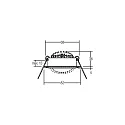 Brumberg Inbouwarmatuur draaibaar IP20, wit  6W 640lm 3000K 20-40° 20-40° CRI 80-89