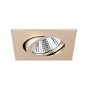 Brumberg Downlight draaibaar, vierkant IP20, champagne 