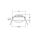 Brumberg Inbouwarmatuur draaibaar IP20, zwart  6W 640lm 3000K 20-40° 20-40° CRI 80-89
