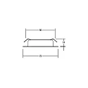 Brumberg Recessed LED downlight BB17, IP20, 230V, 3W 3000K 260lm 60°, white