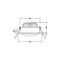 Brumberg Inbouwarmatuur IP20, glanzend, zwart  7W 680lm 3000K 20-40° 20-40° CRI 80-89