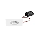 Downlight BB21 hoekig, stijf, ingebouwde versie, schakelbaar IP65, gepoedercoat, wit mat 