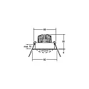 Brumberg Inbouwarmatuur IP20, glanzend, zwart, transparant  6W 680lm 3000K 20-40° 20-40° CRI 80-89