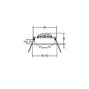 Brumberg recessed luminaire IP20, glossy, black, transparent dimmable 7W 740lm 2700K 20-40° 20-40° CRI 80-89