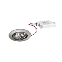 Inbouwarmatuur IP20, chroom, glanzend, transparant dimbaar 6W 680lm 3000K 20-40° 20-40° CRI 80-89