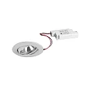 Inbouwarmatuur IP20, glanzend, transparant, wit  6W 680lm 3000K 20-40° 20-40° CRI 80-89